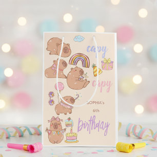 Capy capy birthday medium gift bag
