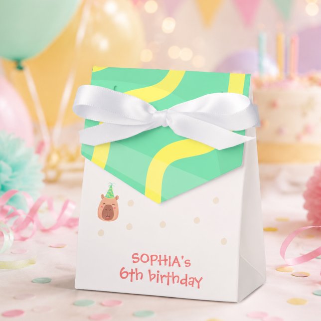 Capy capy capybara birthday favor box (Creator Uploaded)