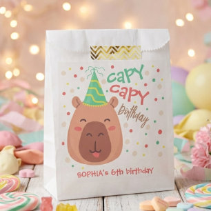 Capy capy capybara birthday favour bag