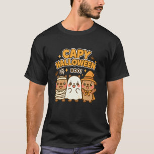 Capy Halloween Boys Girls Cute Capybara Halloween  T-Shirt