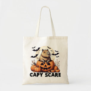 Capy Scare Capybara Halloween Tote Bag