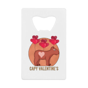 Capy Valentine's Credit Card Bottle Opener
