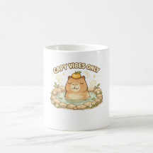 Capy Vibes Only Cute Kawaii Capybara