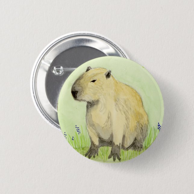 Capybara 2 Inch Round Button (Front & Back)