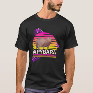 Capybara 80s retro vibe man women  capybara T-Shirt