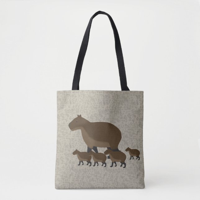 Capybara Allover Tote Bag (Front)