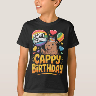 Capybara Animal Lover Fun Cappy Birthday Party Sup T-Shirt