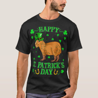 Capybara Animal Lover Leprechaun Capybara St T-Shirt