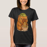 Capybara Anime Ramen Turtle Funny Graphic Kawaii