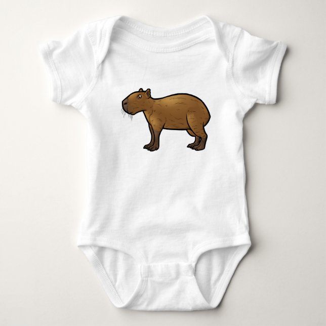 Capybara Baby Bodysuit (Front)