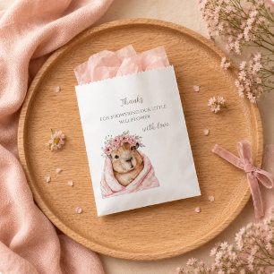 Capybara Baby Shower • Wildflower  Favour Bag