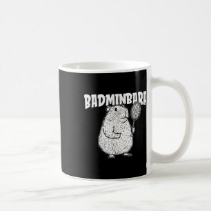 Capybara Badminton Shuttle - Player Racket Badminb Coffee Mug