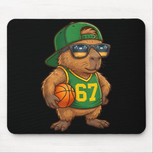 Capybara Basketball 67 Gen Alpha Slang Srts Men Bo Mouse Pad