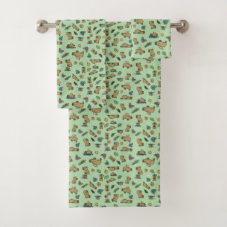 Capybara Bath Towel Set