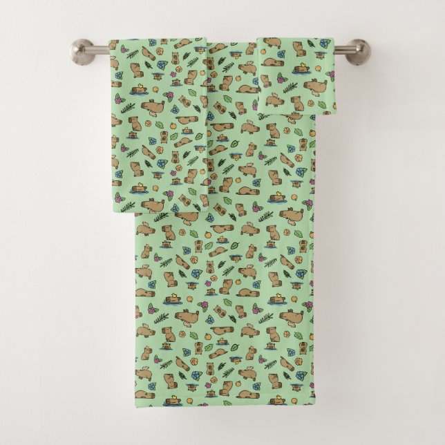 Capybara Bath Towel Set (Insitu)