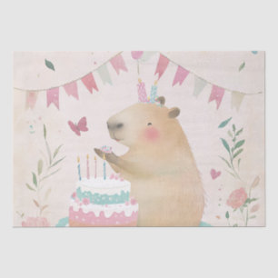 Capybara Birthday Bash Party Decor Tissue Paper