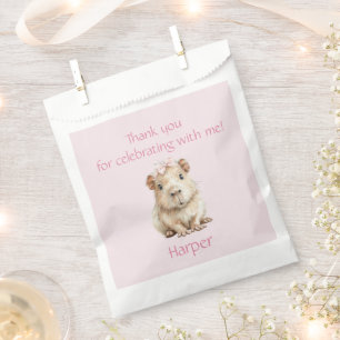 Capybara Birthday Thank You Favour Bag