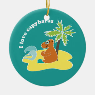 Capybara Ceramic Ornament