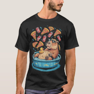 Capybara-Chillzone - Pizza, Limo, Entspannung T-Shirt