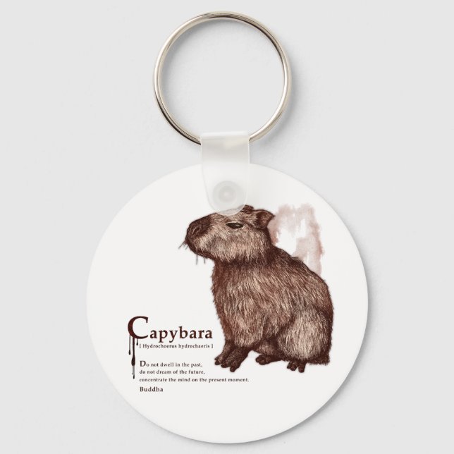 capybara - chocolate keychain (Front)