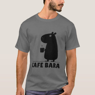 Capybara Coffee Cafe Bara Funny Capy Cute Capybara T-Shirt
