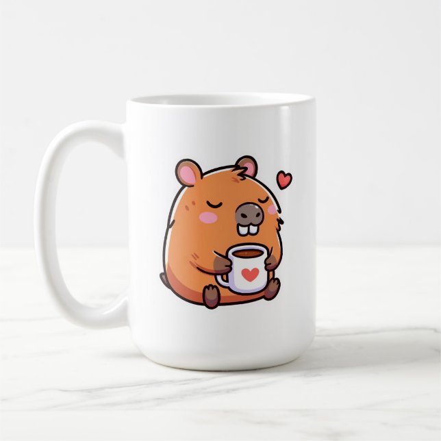 Capybara coffee love mug (Left)