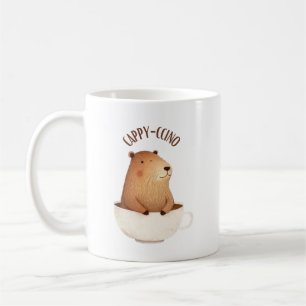  Capybara coffee mug, Cappyccino Coffee Mug