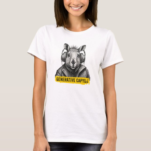 Capybara cool fun T-shirt (Front)
