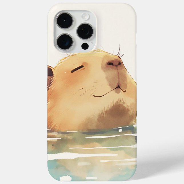 Capybara Cooling Down Case-Mate iPhone Case (Back)
