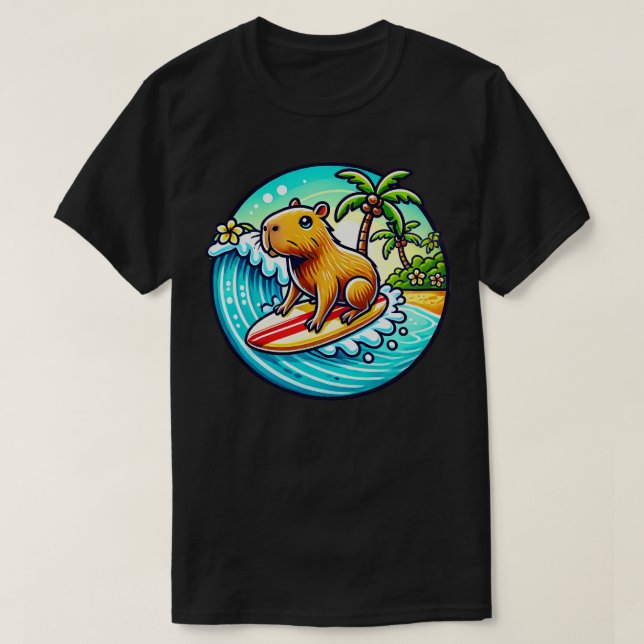 Capybara Cowagunga TShirt (Design Front)