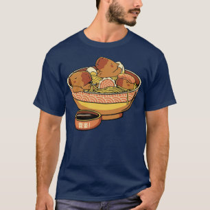 Capybara Cute Ramen by Tobe Fonseca T-Shirt