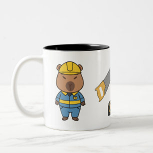Capybara Engineer Mug   Funny Engineering Coffee 
