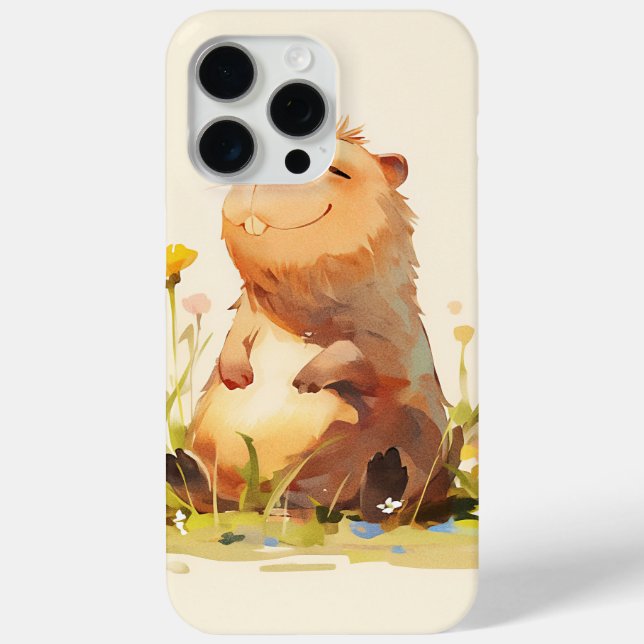 Capybara Enjoying Life Case-Mate iPhone Case (Back)