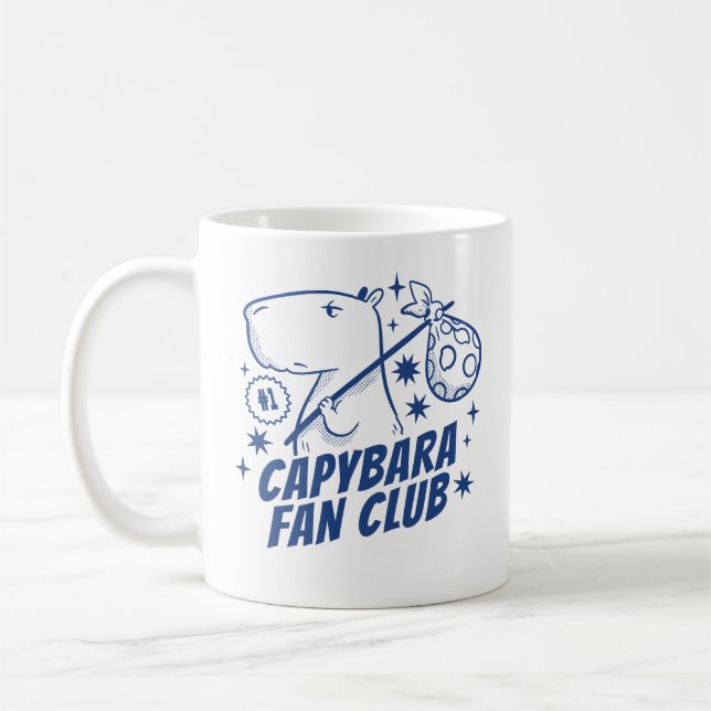 Capybara Fan Club Coffee Mug (Left)