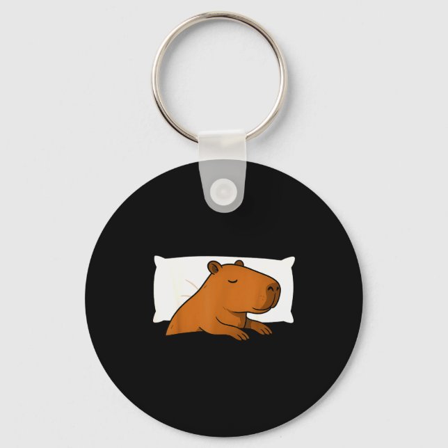 Capybara Favorite Sleepshirt Sleeng Pajamas Boys G Keychain (Front)