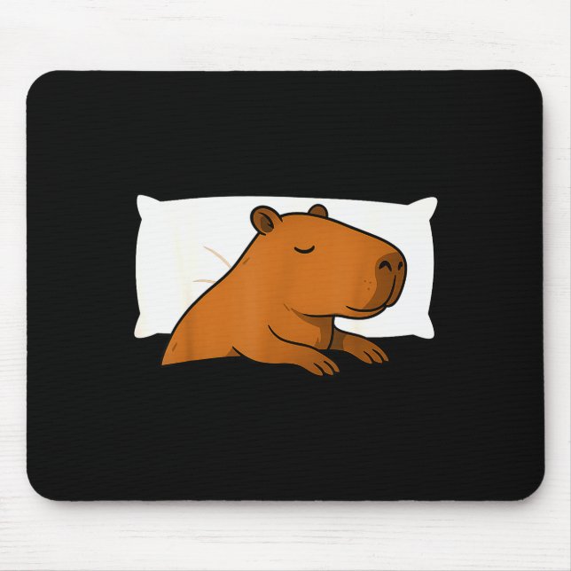 Capybara Favorite Sleepshirt Sleeng Pajamas Boys G Mouse Pad (Front)
