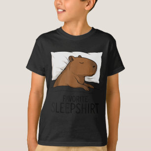 Capybara Favorite Sleepshirt Sleeng Pajamas Boys G T-Shirt