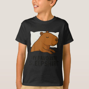 Capybara Favorite Sleepshirt Sleeng Pajamas Boys G T-Shirt