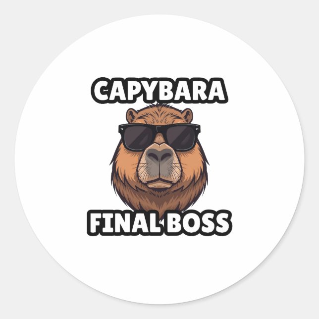Capybara Final Boss Sticker (Front)
