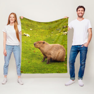 Capybara Fleece Blanket