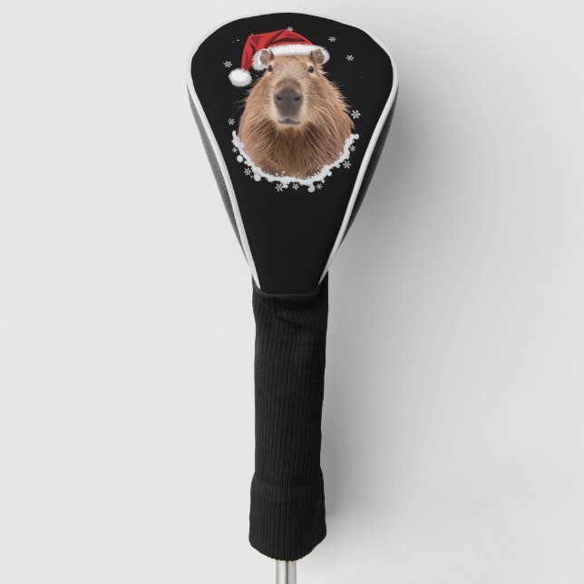 Capybara Funny Christmas  Golf Head Cover (Front)