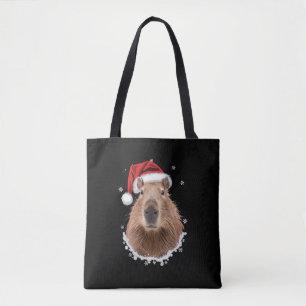 Capybara Funny Christmas Tote Bag