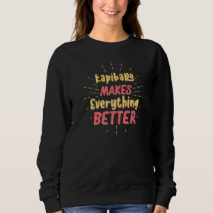 Capybara Giant Rodent For kapibara 32 Sweatshirt