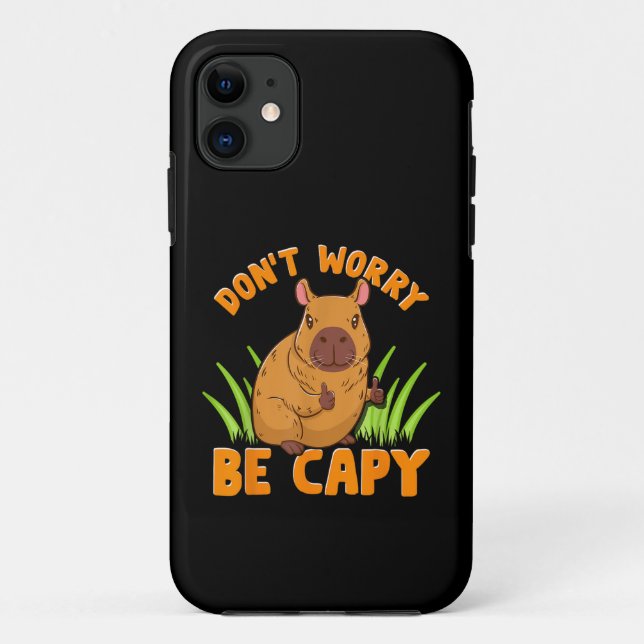 Capybara Gift Cute Funny Zoo Animal Lover Owner Pr Case-Mate iPhone Case (Back)