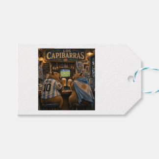 Capybara gift tag