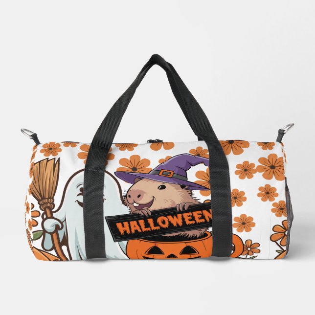 Capybara Halloween Duffle Bag (Front)