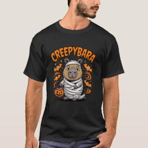 Capybara Halloween Mummy Creepybara Funny Capybara T-Shirt
