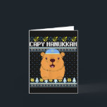 Capybara Hanukkah Capy Hanukkah Chanukah Jewish Ki Card<br><div class="desc">Capybara Hanukkah Capy Hanukkah Chanukah Jewish Kids Toddler</div>