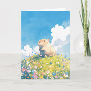Capybara Hilltop Lookout Card