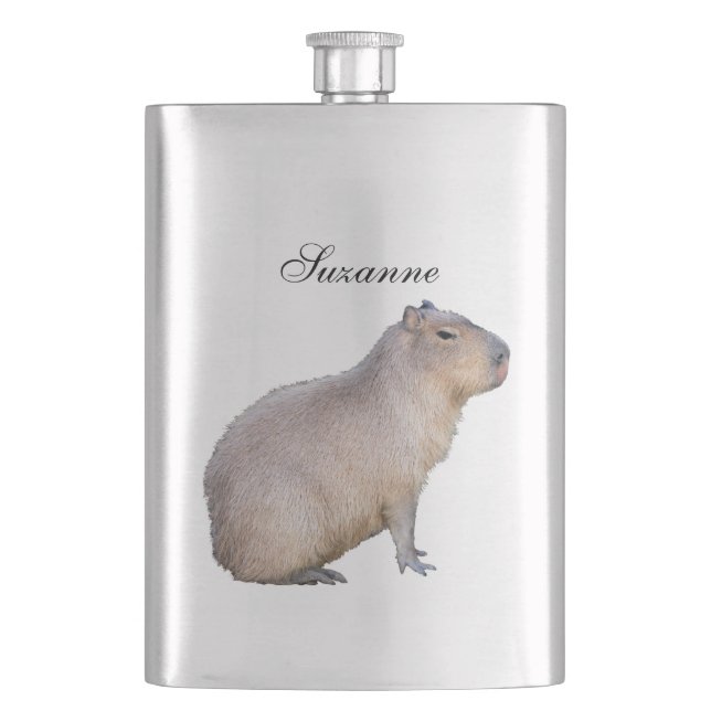 Capybara Hip Flask (Front)